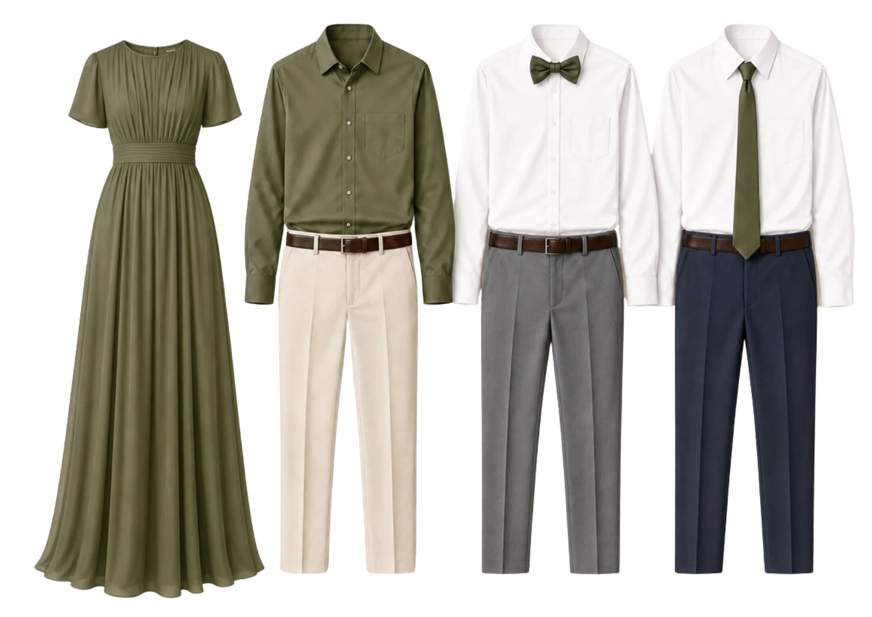 Olive green dress code inspiration